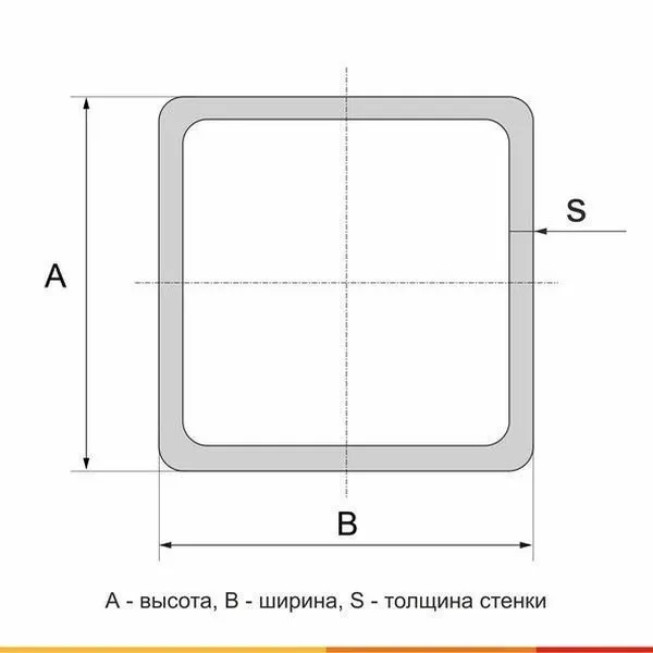 Труба профильная 80х60х4 Ст3сп ГОСТ 13663-86 - 4